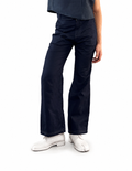 Dark-Blue Flared Denim Jeans