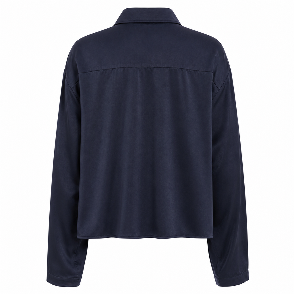 Heartbeat Overshirt — Navy