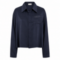 Heartbeat Overshirt — Navy