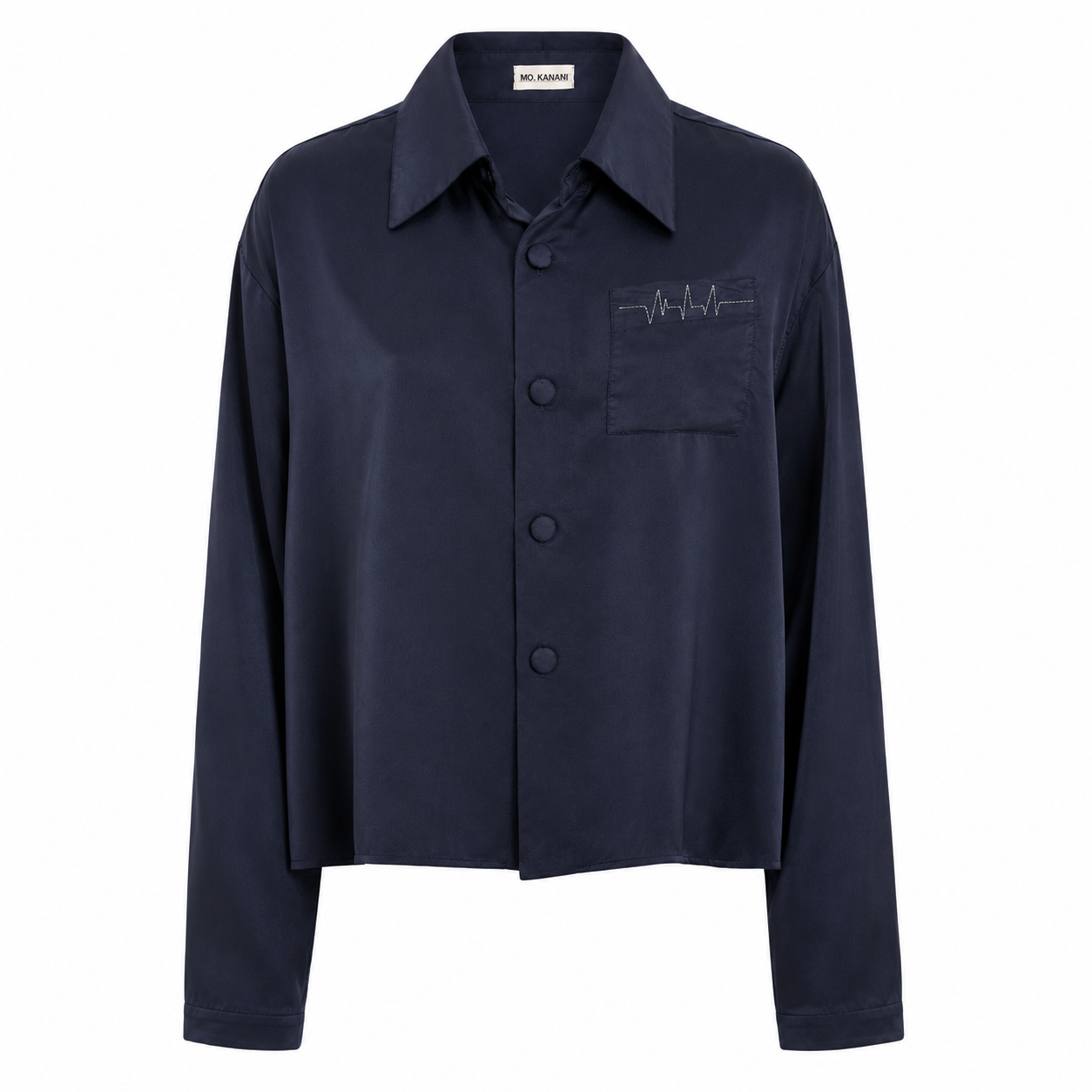 Heartbeat Overshirt — Navy