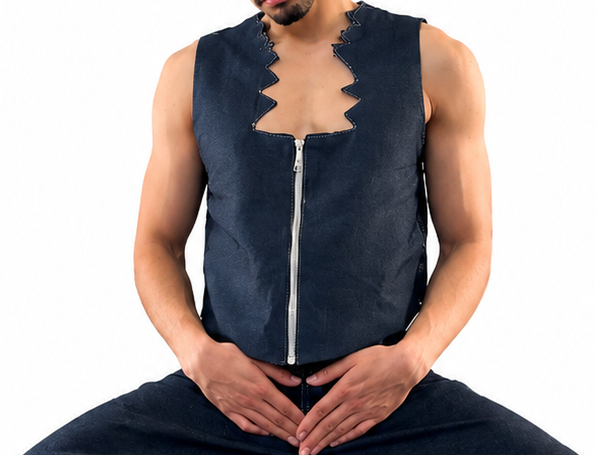 Zigzag Edge Structured Vest