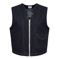 Denim Lace Vest